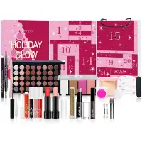 Merkloos Inovra - Calendario de Adviento de maquillaje 2025, calendario de cuenta regresiva de 24 días para Navidad, set de regalo de maquillaje, caja de regalo individual para Navidad. Calendario completo (C)
