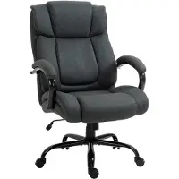 StarTech.com Silla de oficina ergonómica - Modelo 921-471CG - Regulable en altura - Reposabrazos acolchados - Giratoria - Con ruedas - Gris oscuro