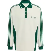Adidas adidasCamisa POLO LS M XS Off White / Dark Green Hombre