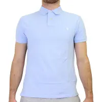 Ralph Lauren para hombre. 710795080016 Polo de piqué Slim Fit azul claro (XL), Casual, Algodón, Manga corta, outlet 2