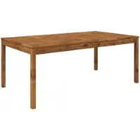 Syfax Mesa de cena de jardín Natural 196 x 100,5 x 75 cm