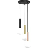 Eko-Light Lámpara colgante PLAY BLACK 3xG9