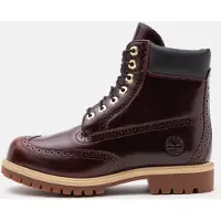 Timberland para hombre. TB0A2A8VEIW1 Botas de piel Premium granate (43.5 W), 1 a 3cm, Cordones, Casual, outlet 2026.
