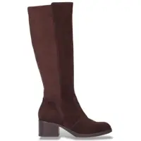 Wonders para mujer. G-6260 Botas de Piel Charme marrón (41), 3 a 5cm, Ante, Cremallera, Casual, outlet 2026.