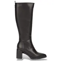 Wonders para mujer. L-1602 Botas L-1602 de piel negro (36), 5 a 8cm, Cremallera, Clásico, outlet 2026.