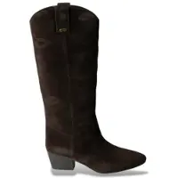 Twinset para mujer. 262TGT042 Stivale Tex T.M. In Camoscio (39), Marrón, 3 a 5cm, Cremallera, Casual, outlet 2026.