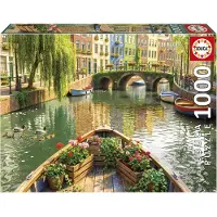 Educa Puzzle Viaje En Barco En Ámsterdam 1000 Piezas