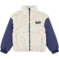 Levi's Girls Boxy Fit Sherpa Jacket Antique White Talla: 12Y | Chaquetas Outlet | kids | Blanco
