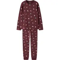 Name it Pijama 'NKNVismas' pino / naranja / burdeos / blanco