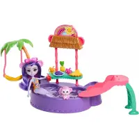 Enchantimals Isla Soleada Mono Con Piscina Y Accesorios Mini Muñeca
