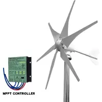 OEM Generador eólico, funcionamiento silencioso, estructura de aluminio duradera, con control gratuito, 5000W, 12V