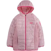 Levi's Girls Mid Weight Slim Puffer Almond Blossom Talla: 16Y | Chaquetas Outlet | kids | Marrón