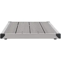 vidaXL Ducha de jardín con base gris de 220 cm, fabricada en aluminio