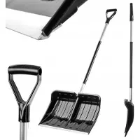 Kadax Pala para nieve , pala grande para quitar nieve, con mango de aluminio