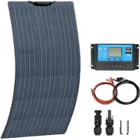 OEM Módulo solar flexible, alta eficiencia, monocristalino, con múltiples opciones de potencia, kit solar de 12V y 100W