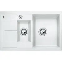 BLANCO METRA 6 S Compact, Lavabo de encimera, Rectangular, , 2 cubetas, Rectangular, 345 x 430 mm