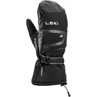 LEKI - Guantes de esquí - Detect XT 3D Mitt Black de Softshell - Talla 7 - Negro