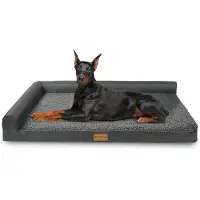 Merkloos Omgoods - Cama ortopédica para perros, extra grande, con funda desmontable