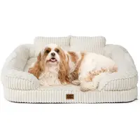 Merkloos Solidchoice: Cama ortopédica para perros con espuma viscoelástica y funda removible