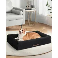 Merkloos Elzusha - Cama ortopédica para perros con funda impermeable y base antideslizante