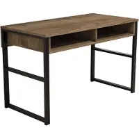 Skye Decor , modelo Nove, escritorios de madera de nogal, 120 x 75 x 60 cm