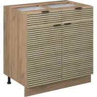 Vicco Mueble bajo de cocina Fame-Line Panel de roble 80 cm sin encimera, Model 51371