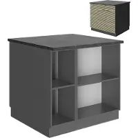 Vicco Isla de cocina Fame-Line Panel de roble 90 cm con cajón, sin encimera, Model 51509