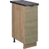 Vicco Armario de farmacia Fame-Line Panel de roble 30 cm , ET Antracita, Model 51397