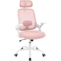 StarTech.com Silla de oficina - Silla de oficina ergonómica con cubierta de malla - Regulable en altura - Giratoria - Con reposacabezas - Con soporte lumbar - Con reposabrazos - Azul