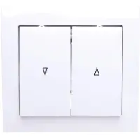 Ospel ŁP-7W/00, Blanco, IP20, 250 V, 10 A, 88 mm, 39 mm