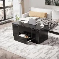 OEM Mesa multifuncional para comedor con altura ajustable, que incluye 4 sillas de almacenamiento en color
