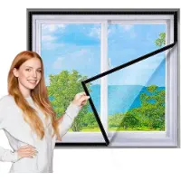 OEM Malla anti-insectos para ventanas - Raamhor - Efectiva contra mosquitos y moscas - Duradera y estéticamente agradable - Dimensiones: 150x180 cm