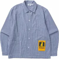 Service Works - Camisas - Gingham Waiter Shirt Blue de Algodón - Talla L - Azul