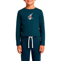 Super.natural - Kid's Bunny L/S - Camiseta de manga larga de merino size 140, azul