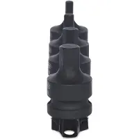 Ks Tools 515.1103, juego de llaves de vaso, 1/2", 4 piezas, acero cromo-molibdeno, según las normas ISO 1174 y DIN 3121, 1 kg