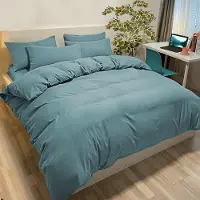 Merkloos Juego de funda de edredón de microfibra verde de 220 x 240 cm, con 2 fundas de almohada de 50 x 80 cm