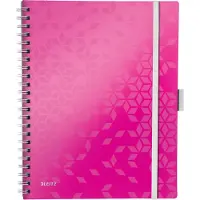 Leitz 4644 WOW cuaderno A4 rayado 80 gramos 80 hojas rosa metalizado