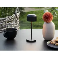 Konstsmide Lámpara de mesa LED Lille Mini | negra | Para interior/exterior | Sin cables | 7,5 x 7,5 x 20 cm | 7835-750