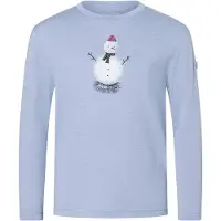 Super.natural - Kid's Snowman L/S - Camiseta de manga larga de merino size 152, azul