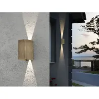 Konstsmide Aplique de pared Cremona, acabado en latón