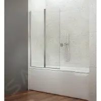 Hak Aqualine, separador para bañera WILA, 900 mm, cromo, vidrio transparente