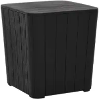 vidaXL Mesa de jardín con tapa extraíble, color , fabricada en polipropileno