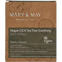 MARY & MAY Máscara Facial Cica Tea Tree Soothing