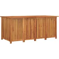 vidaXL Caja para jardín de 175x80x75 cm, fabricada en madera de acacia maciza