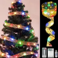 OEM Guirnalda de luces LED de 10 metros, con 100 LEDs de colores, ideal para árboles de Navidad y fiestas