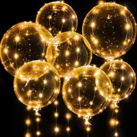 OEM Paquete de 7 globos LED de 50 cm, luz blanca cálida, para fiestas