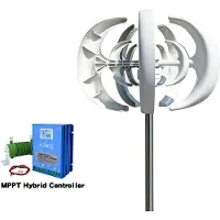 OEM Turbina eólica, alta eficiencia, funcionamiento con bajas velocidades de viento, controlador híbrido 2-A, 2000W, 12V