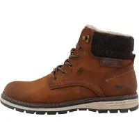 Mustang Botas con cordones 'Mariko' cognac / negro moteado