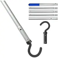 Markenlos Varillas telescópicas para aspiradoras robóticas, ajustables de 35 cm a 185 cm, ideales para la limpieza de piscinas y accesorios