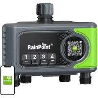 Rainpoint Controlador De Riego Wifi De 4 Zonas Con Gateway